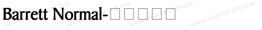 Barrett Normal字体转换